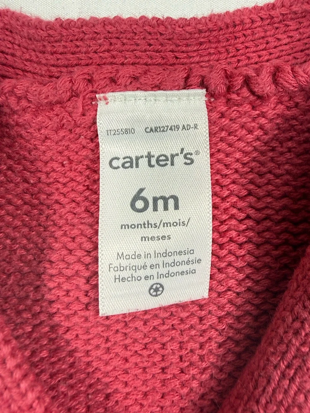 CARTER’S Knit Sweater Vest 6M Cotton Cottagecore Preppy Academia Grandpacore
